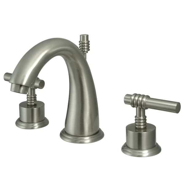 8" Widespread Bathroom Faucet, Brushed Nickel